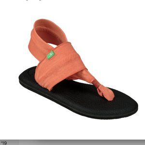 EUC New womens Sanuk Yoga Sling Sandals CARNELIAN